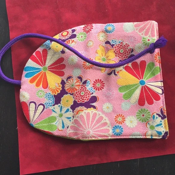 Japanese Kimono π shirimen makeup brush case - Picture 5 of 8